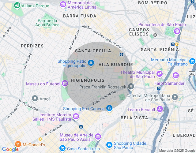 Imóvel no mapa