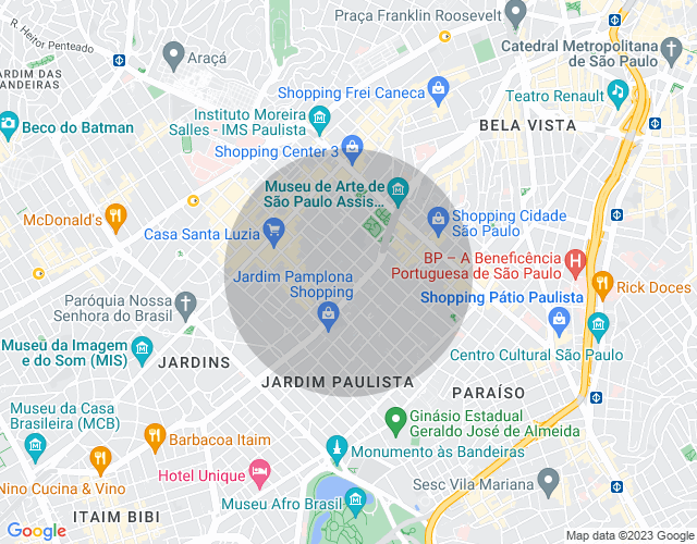 Imóvel no mapa