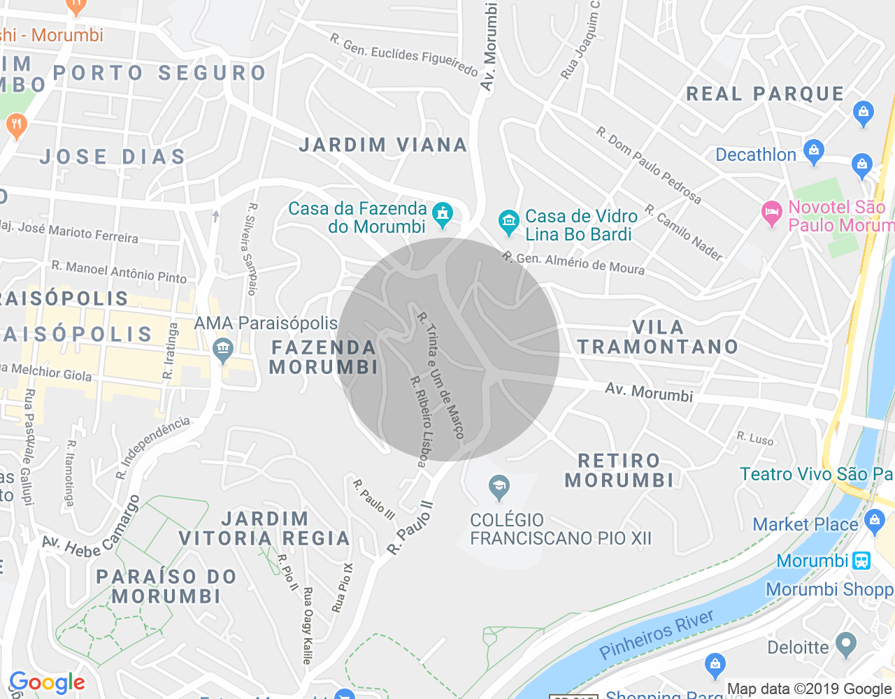 Imóvel no mapa