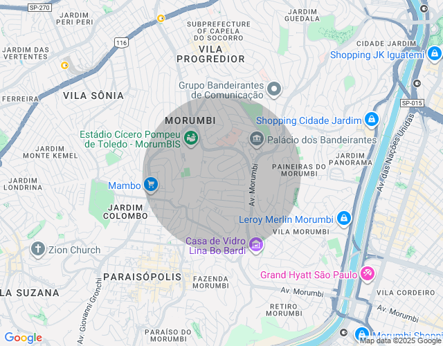 Imóvel no mapa