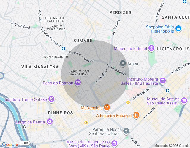 Imóvel no mapa