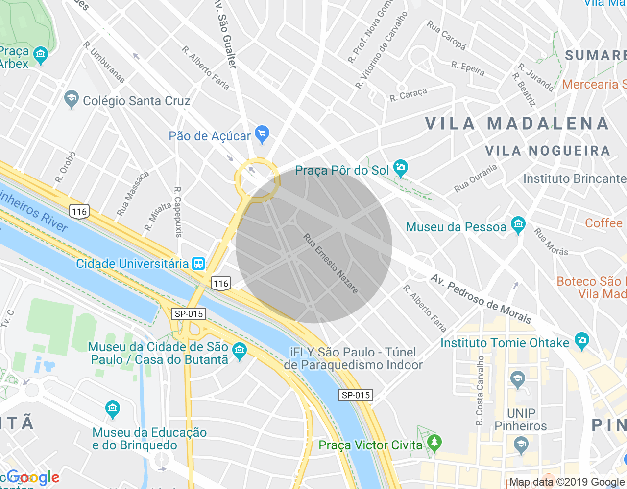 Imóvel no mapa