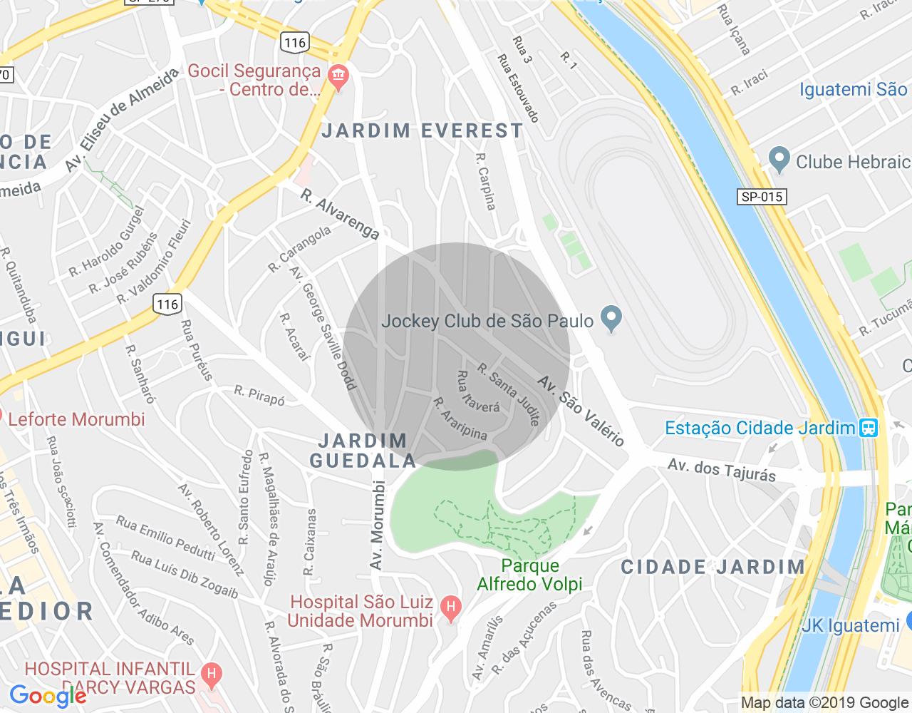 Imóvel no mapa