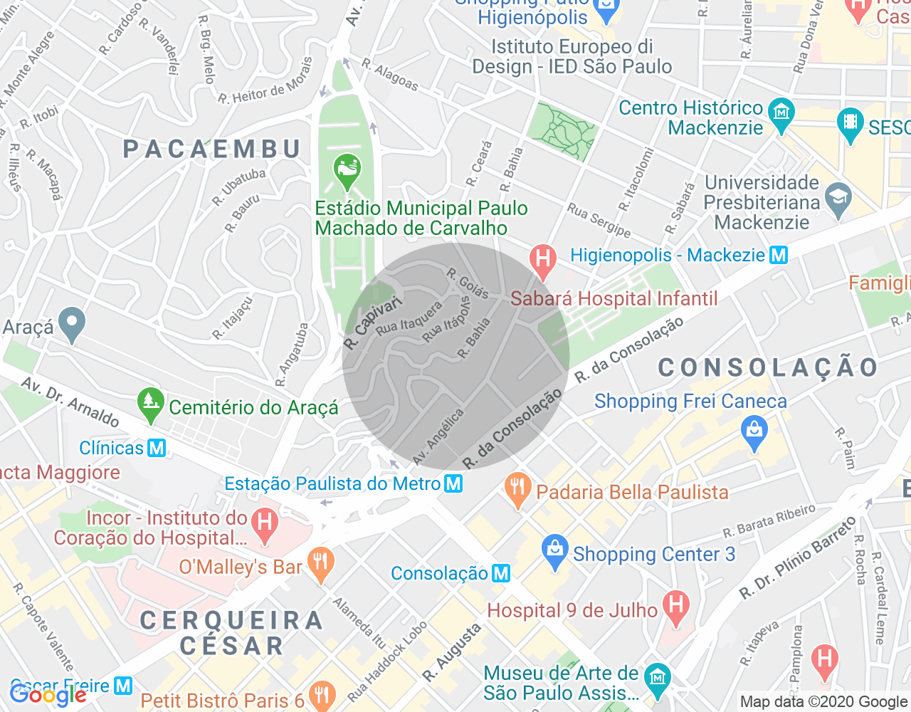 Imóvel no mapa