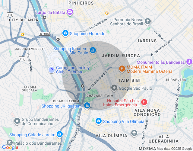Imóvel no mapa