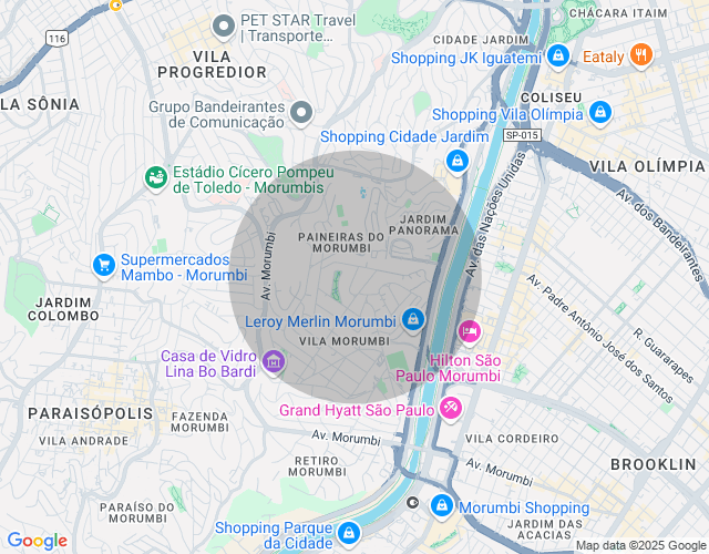 Imóvel no mapa