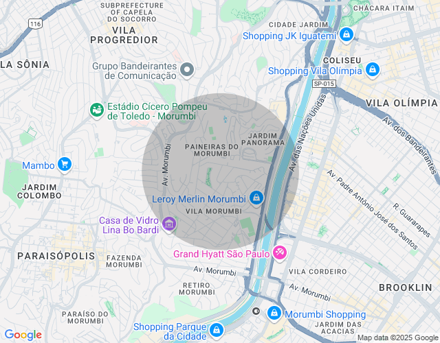 Imóvel no mapa