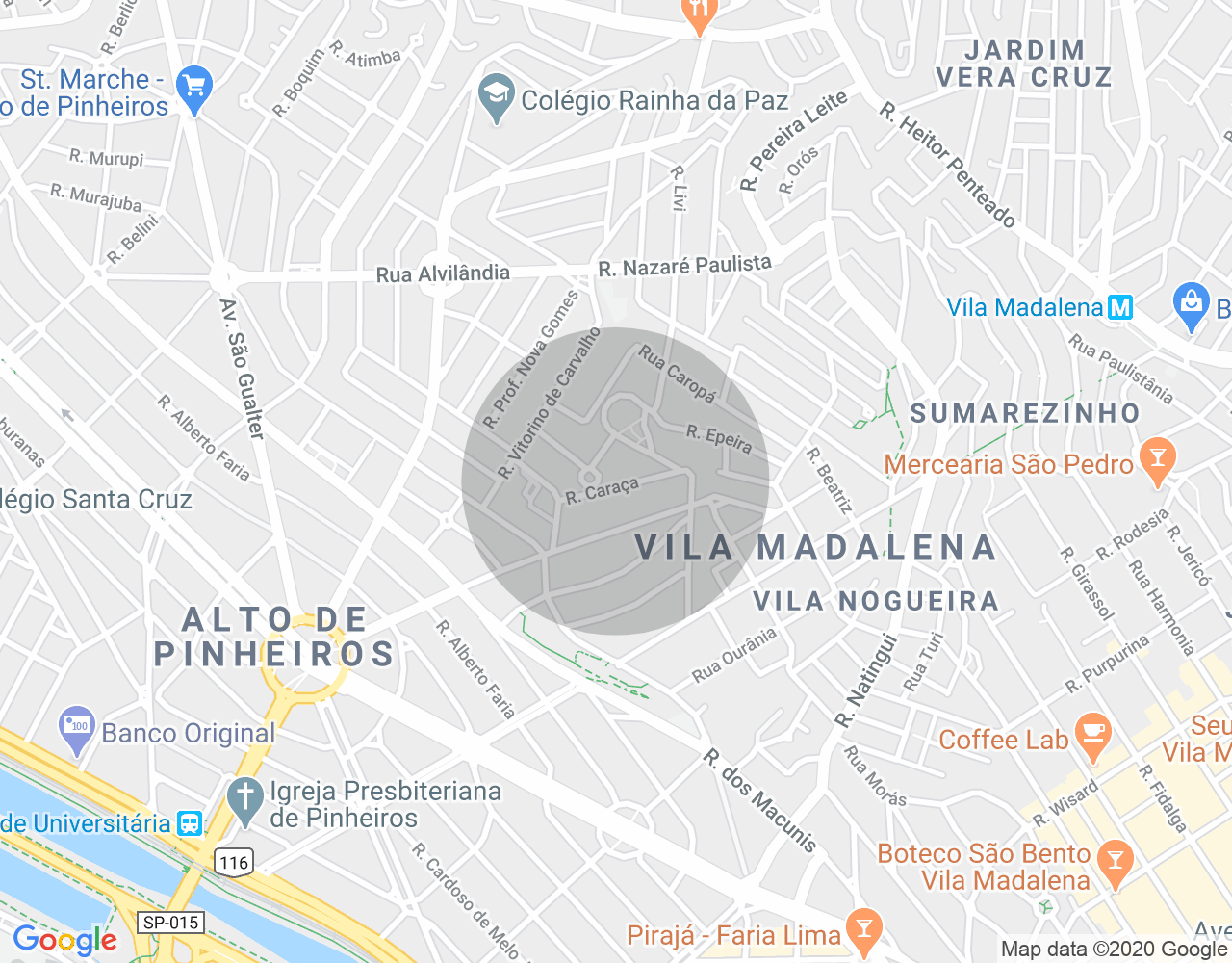 Imóvel no mapa