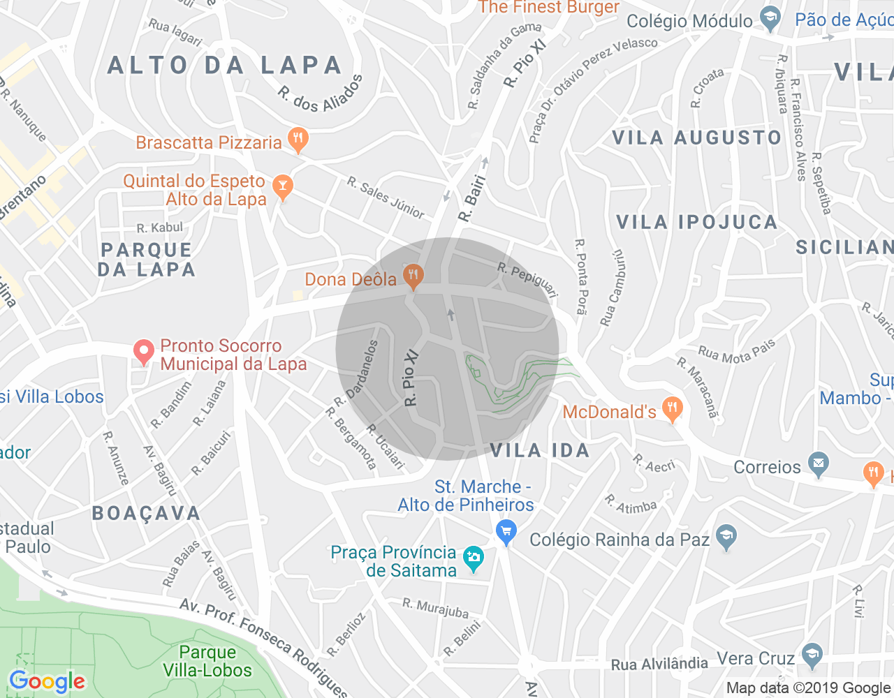 Imóvel no mapa