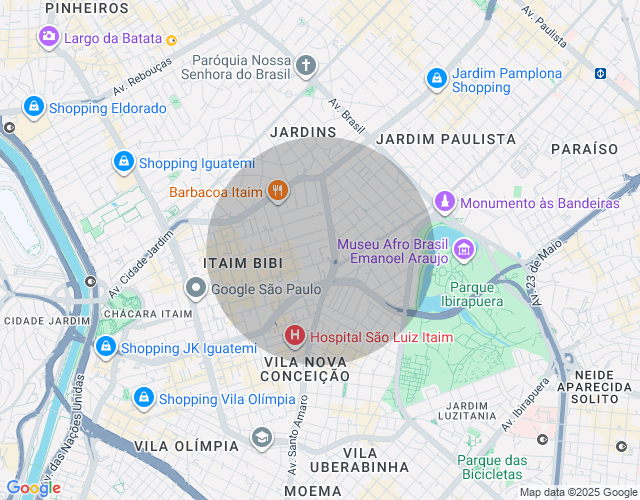 Imóvel no mapa