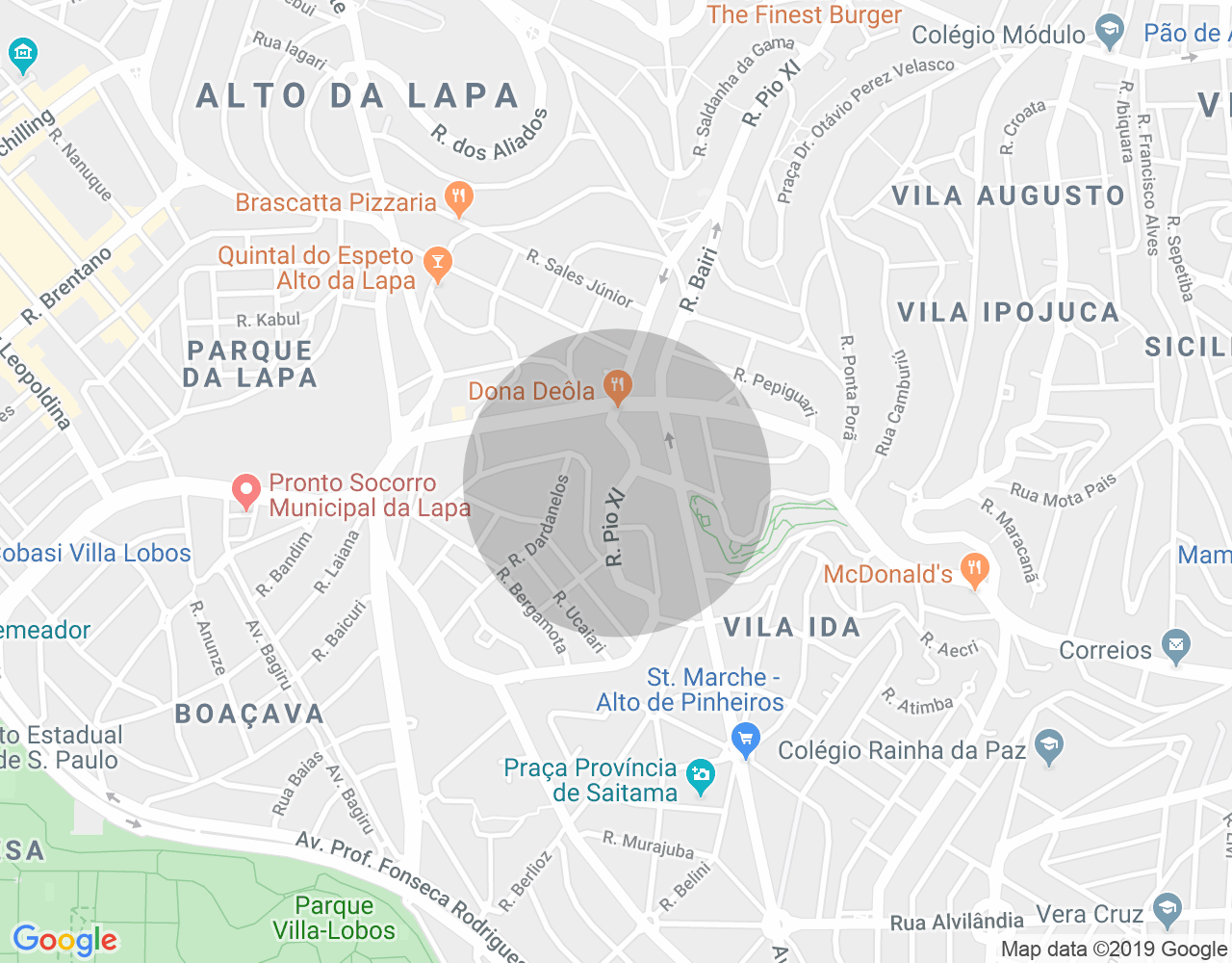 Imóvel no mapa