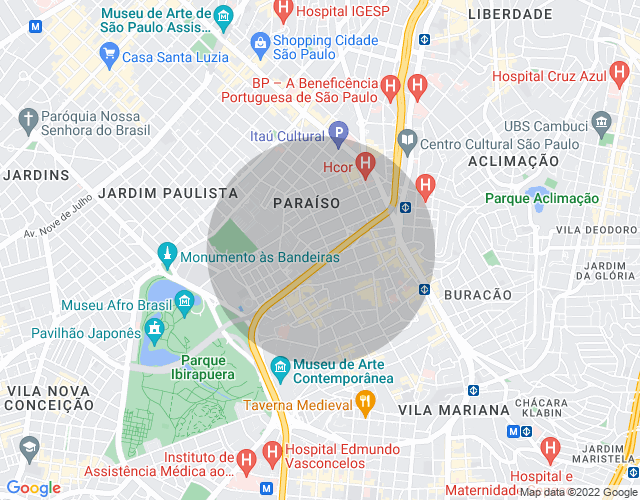 Imóvel no mapa