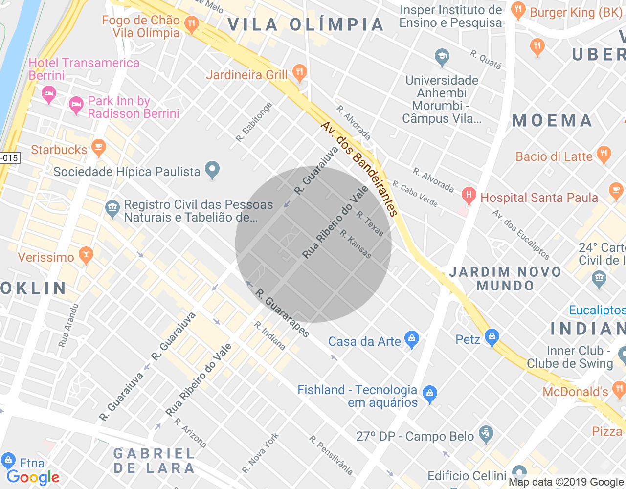 Imóvel no mapa