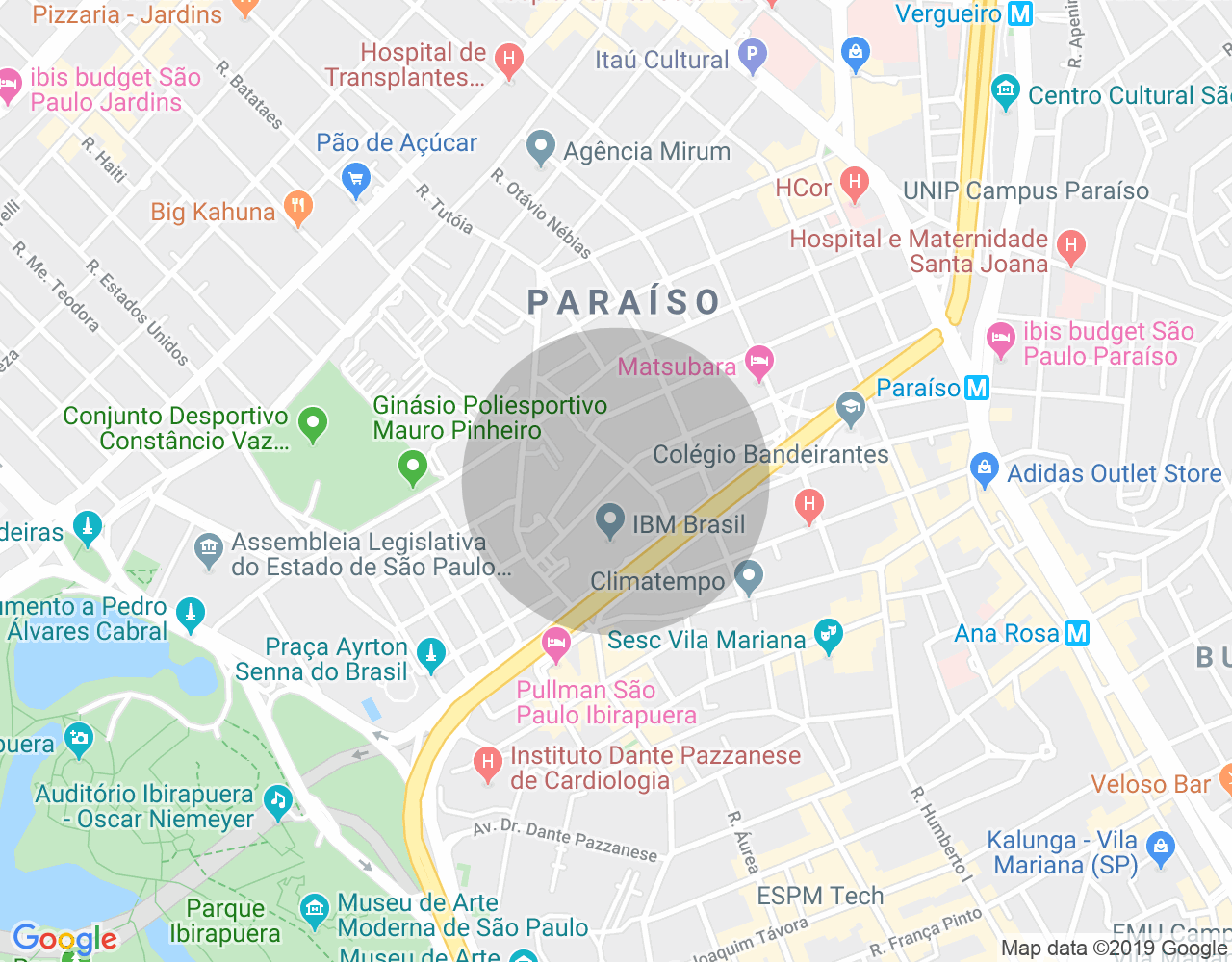 Imóvel no mapa