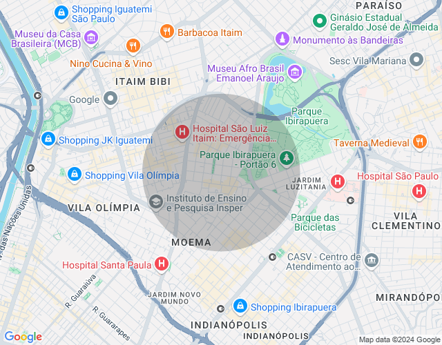 Imóvel no mapa
