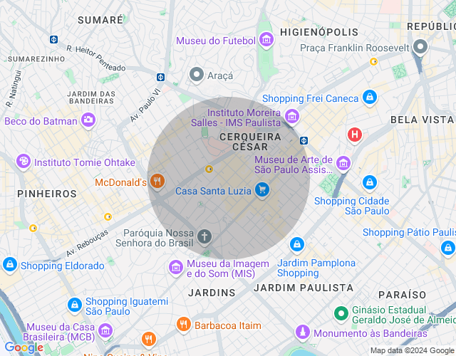 Imóvel no mapa