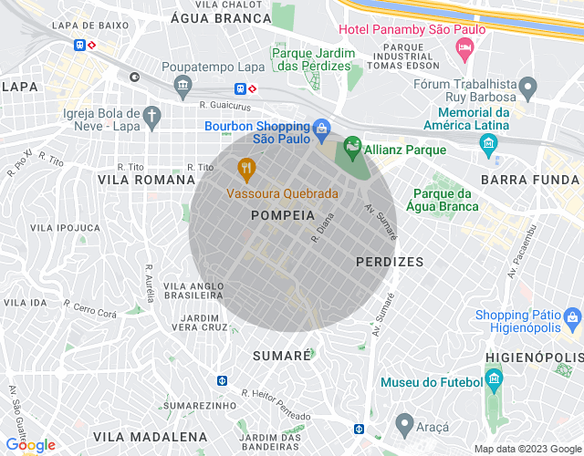 Imóvel no mapa