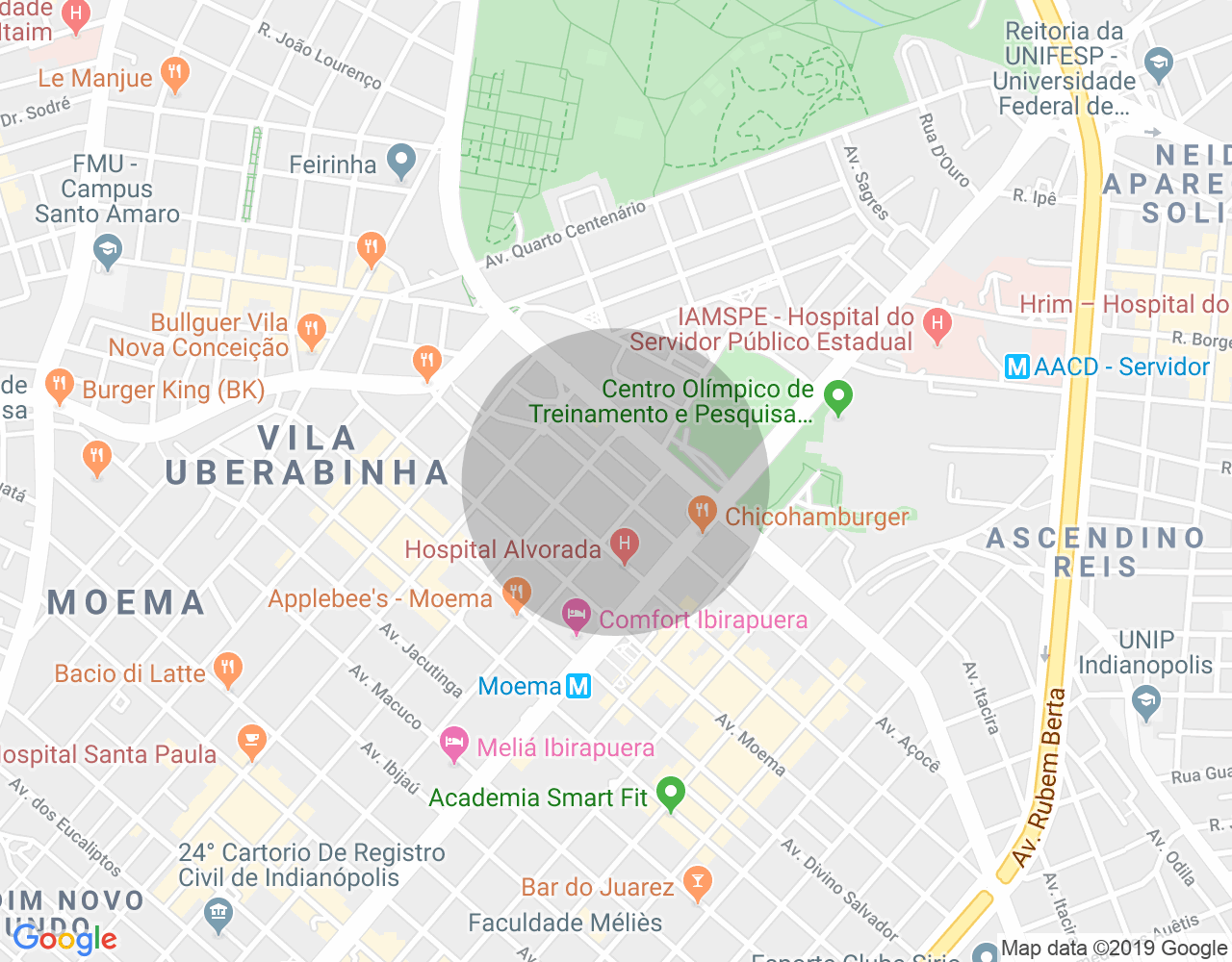 Imóvel no mapa