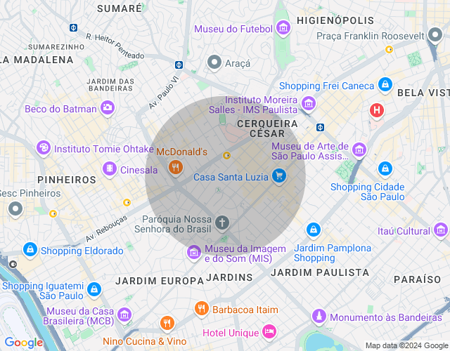 Imóvel no mapa