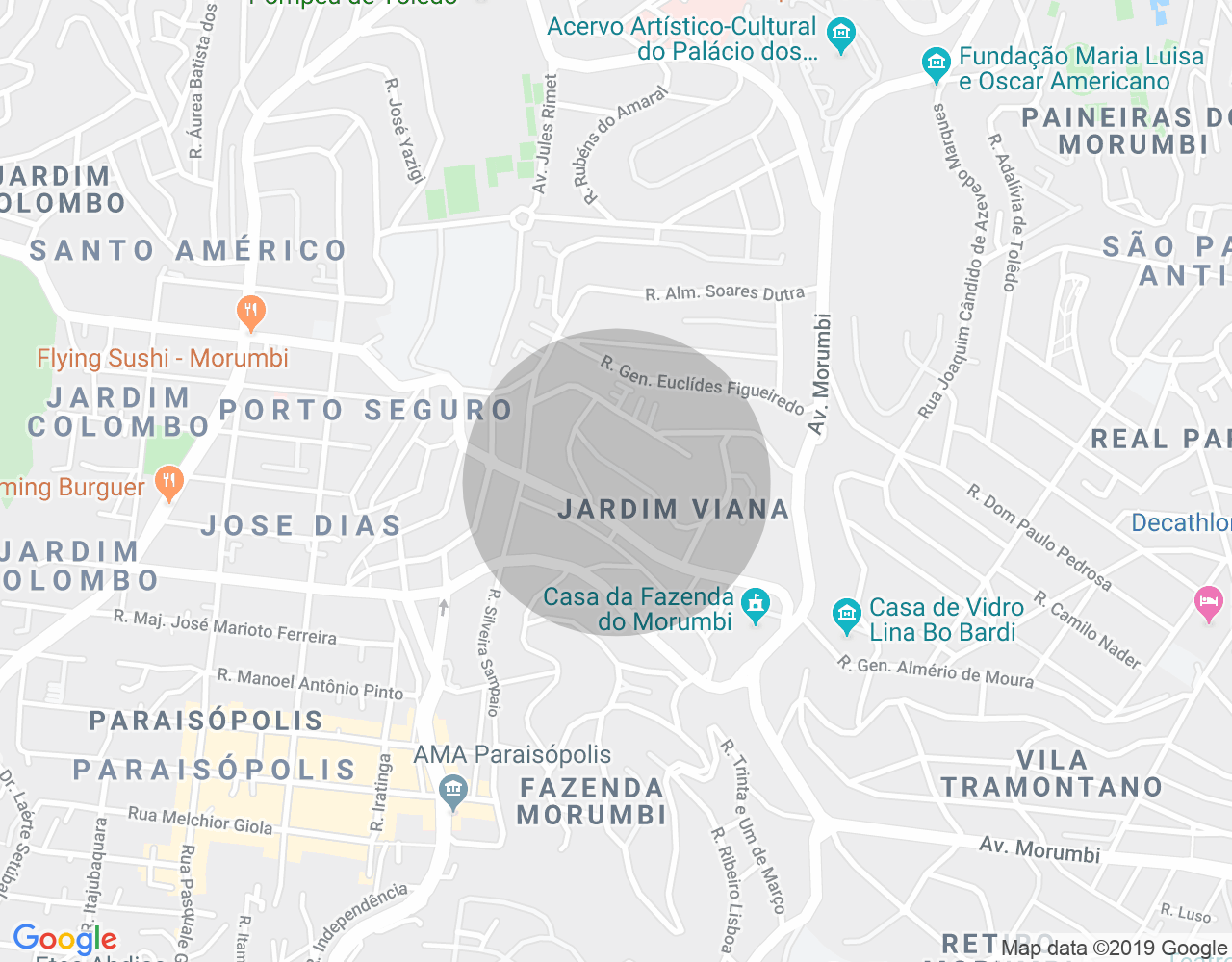 Imóvel no mapa