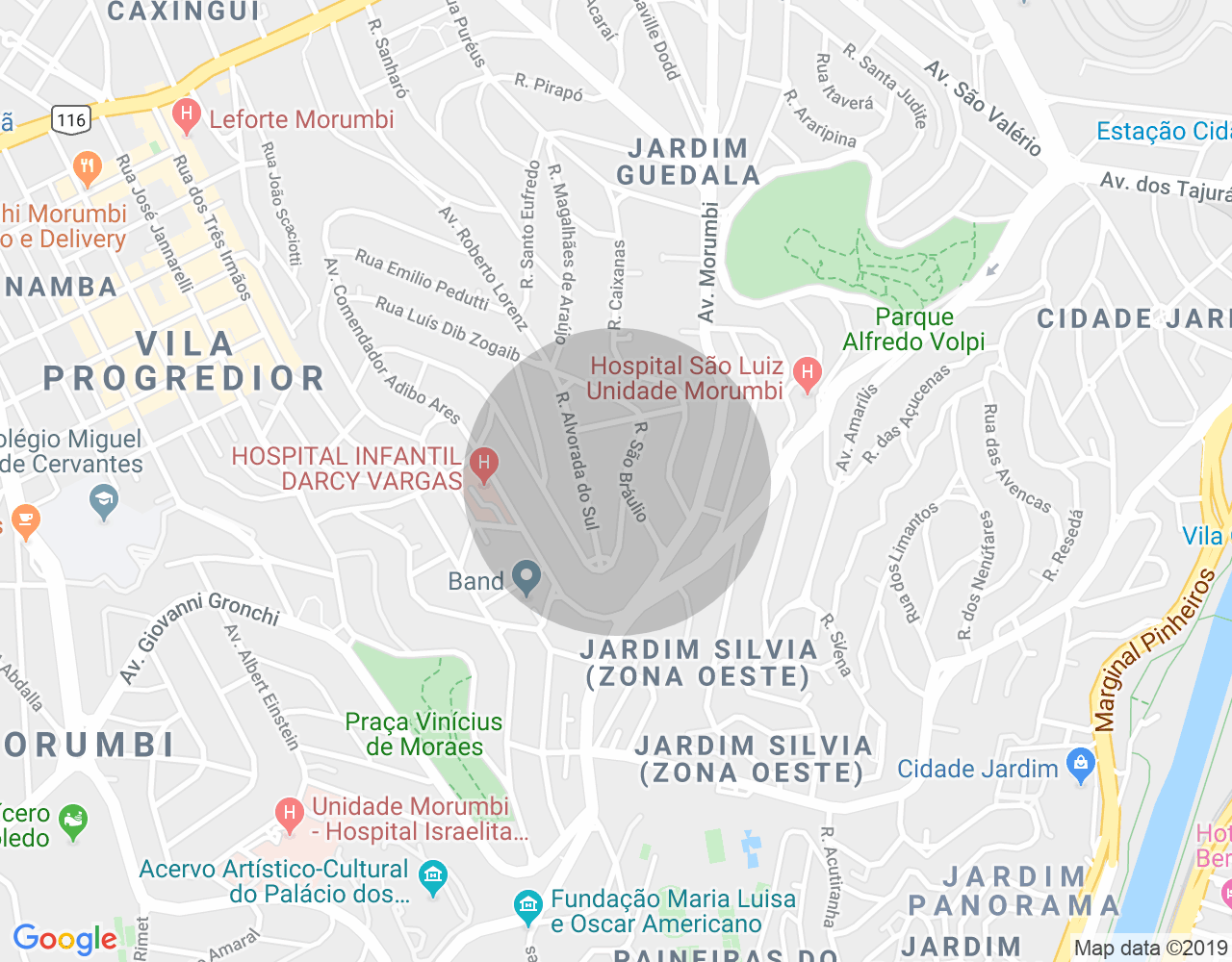 Imóvel no mapa