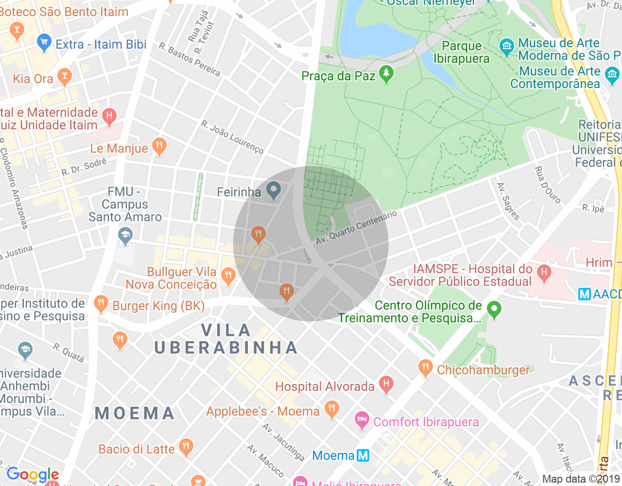 Imóvel no mapa