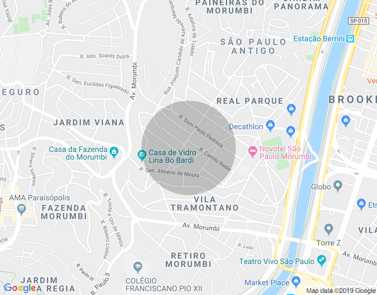 Imóvel no mapa