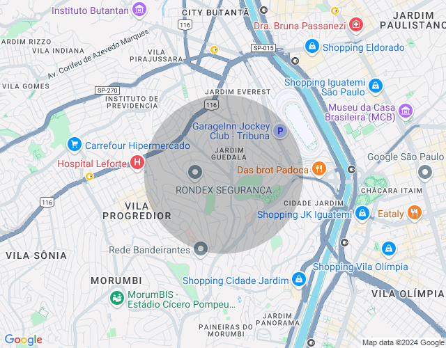 Imóvel no mapa