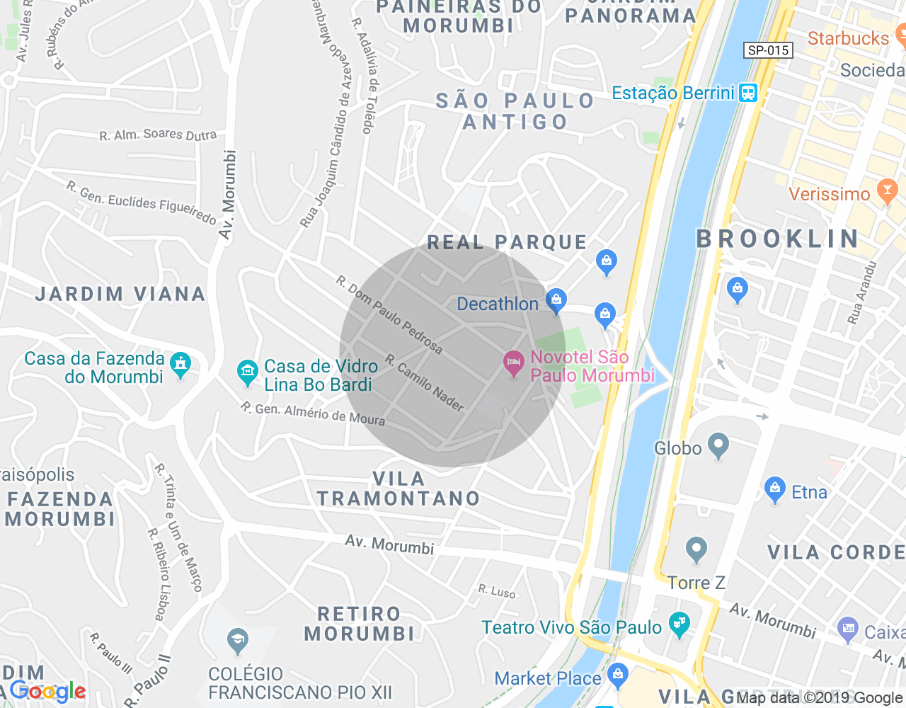 Imóvel no mapa
