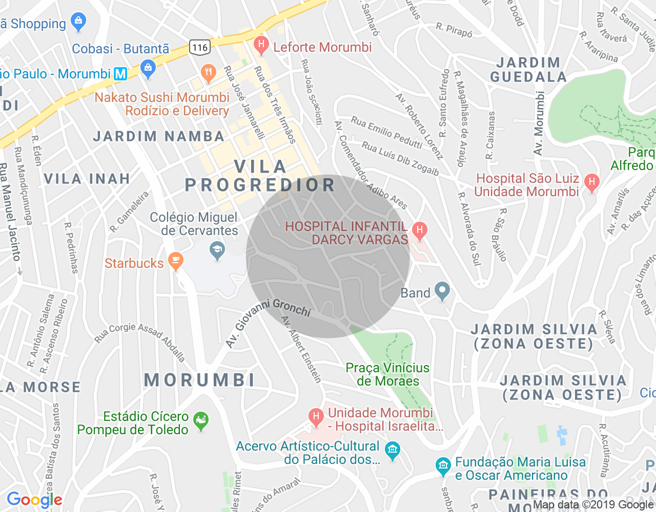 Imóvel no mapa