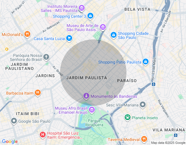 Imóvel no mapa