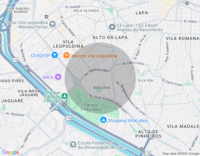 Imóvel no mapa