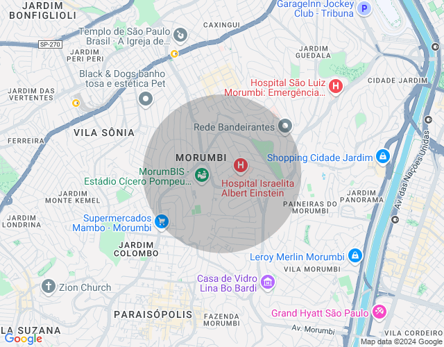 Imóvel no mapa