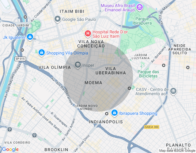 Imóvel no mapa