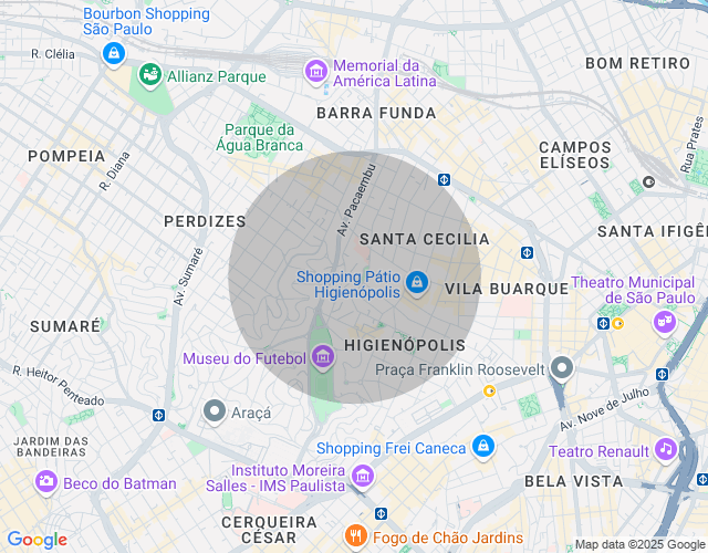 Imóvel no mapa