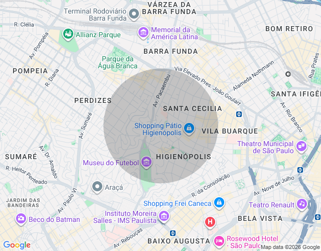 Imóvel no mapa