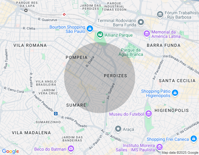 Imóvel no mapa