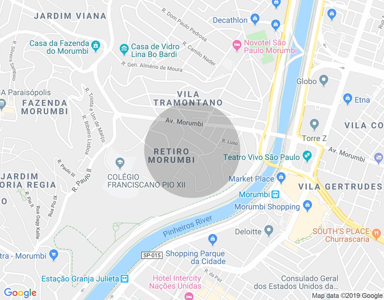 Imóvel no mapa