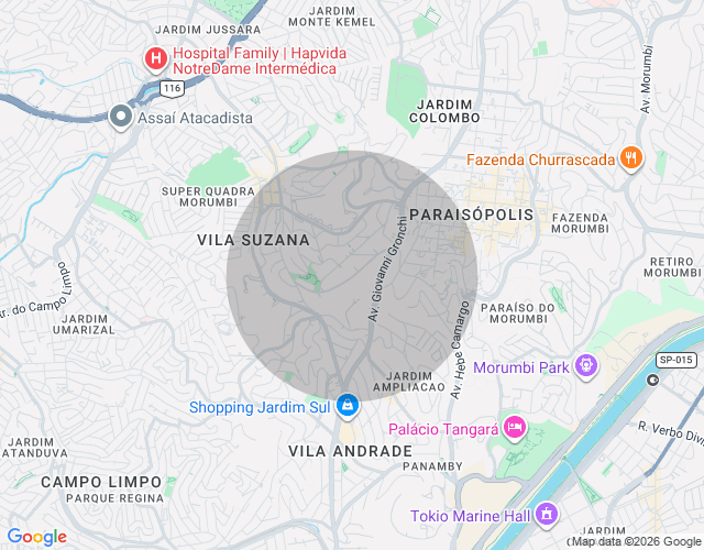 Imóvel no mapa