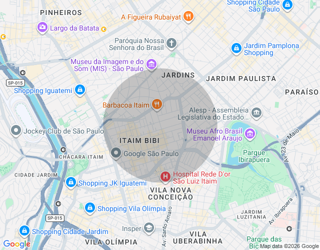 Imóvel no mapa