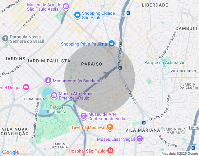 Imóvel no mapa