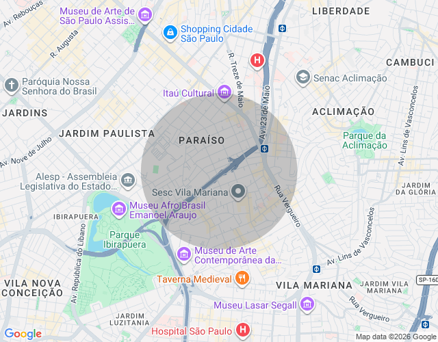 Imóvel no mapa