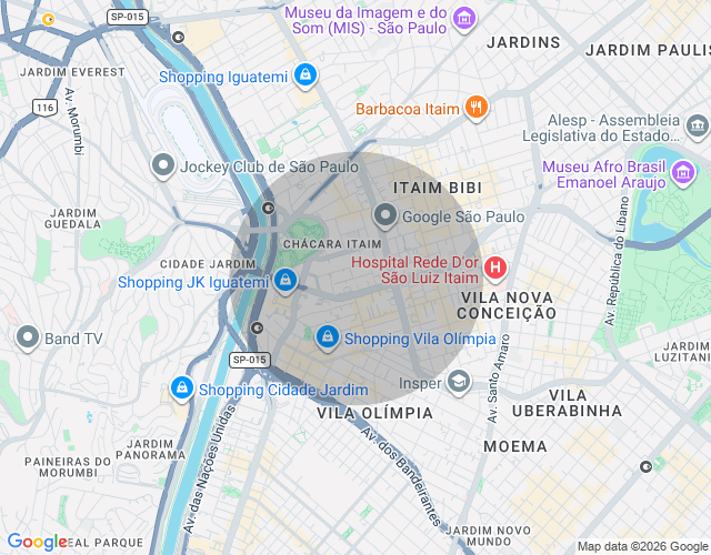 Imóvel no mapa