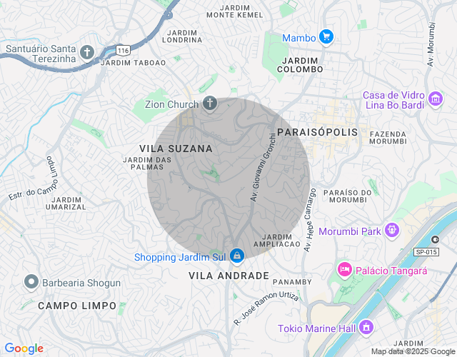 Imóvel no mapa