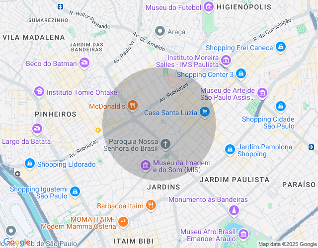 Imóvel no mapa