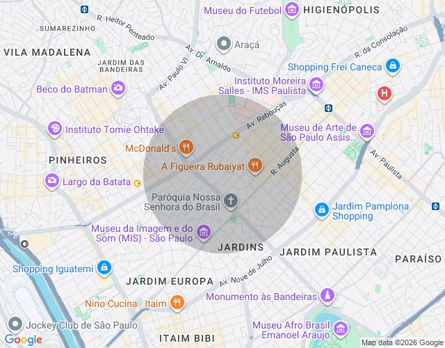 Imóvel no mapa