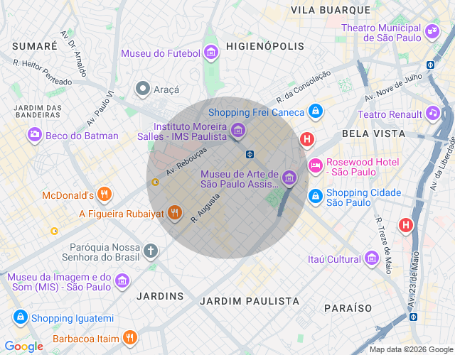 Imóvel no mapa