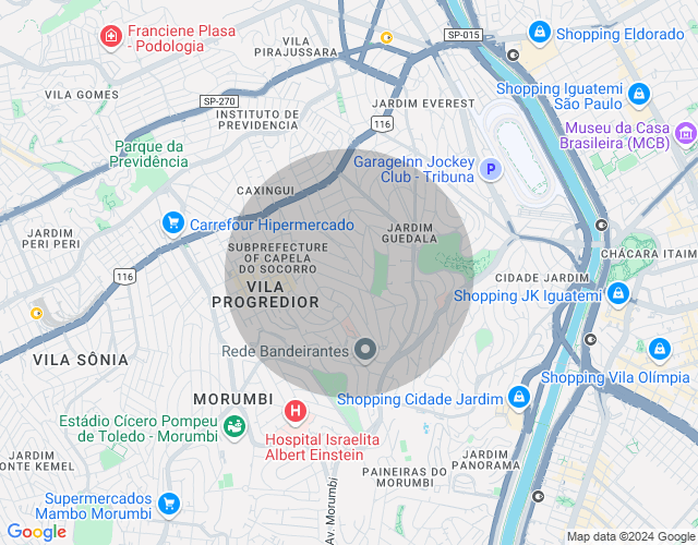 Imóvel no mapa