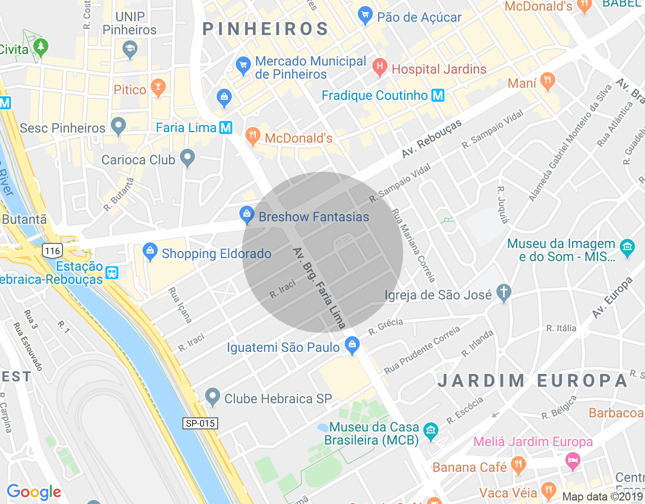 Imóvel no mapa