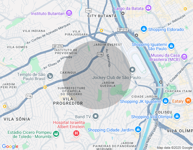 Imóvel no mapa